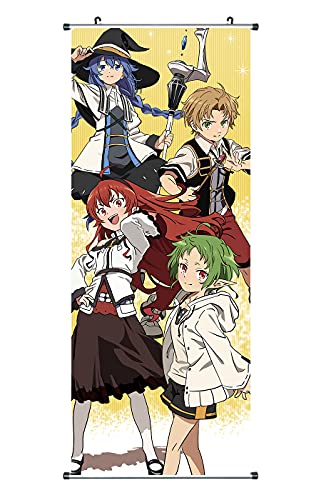 Großes Mushoku Tensei Rollbild | Kakemono aus Stoff | Poster 100x40cm | Motiv: Magier Großes Mushoku Tensei Rollbild | Kakemono aus Stoff | Poster 100x40cm | Motiv: Magier von CosplayStudio
