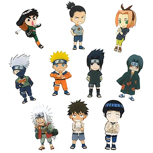 Naruto 10 Kühlschrank Magneten mit Chibi Figuren u.a mit Kakashi, Sasuke, Itachi | 6cm von CosplayStudio