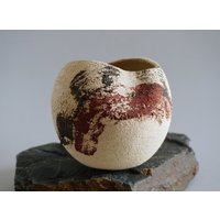 Handgefertigte Keramikvase/strukturierte Vase Moderne Keramik Sammlerkeramik Wabi-Sabi-Keramik Geschenk von CossioPottery