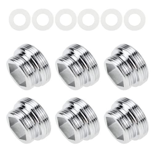 6 Stück Metall Wasserhahn Adapter, M22 zu M18 Aussengewinde Bubbler Mit Gummidichtung für Wasserfilter 6 Stück Metall Wasserhahn Adapter, M22 zu M18 Aussengewinde Bubbler Mit Gummidichtung für Wasserfilter von Cosswe