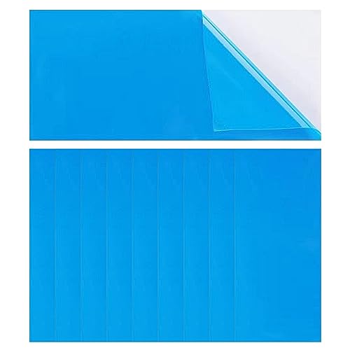 Cosswe 10 Stück Reparaturflicken Pool, PVC-Reparaturset Pool, Reparatur-Pool-Flicken Pool Reparaturset Selbstklebend für Pool Vinyl Kayak Rectangle Selbstklebende PVC Reparatur Patch Aufkleber von Cosswe