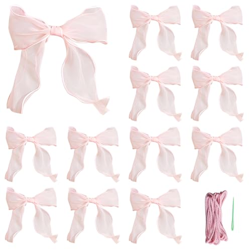 Cosswe Satinband Schleifen Rosa Satinschleife Deko Satin Band Girlande Deko Girlande Schleife zum Basteln Dekorative Schleife für DIY Handwerk Hochzeit Geburtstagsparty Geschenkverpackung Cosswe Satinband Schleifen Rosa Satinschleife Deko Satin Band Girlande Deko Girlande Schleife zum Basteln Dekorative Schleife für DIY Handwerk Hochzeit Geburtstagsparty Geschenkverpackung von Cosswe