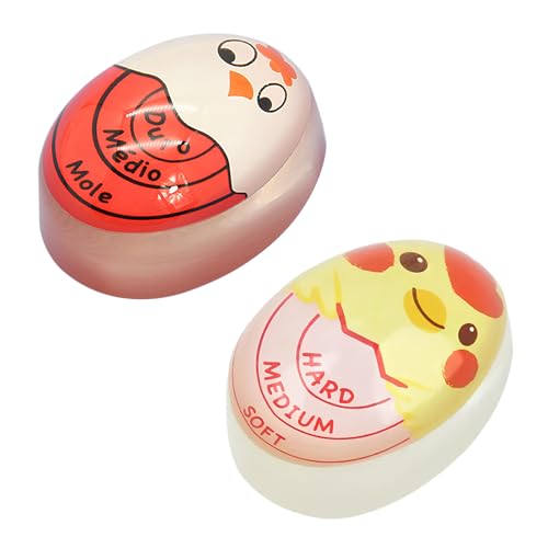 Egg Timer,2 Stück Eieruhr Eggtimer,Timer für Gekochte Eier,Eieruhr zum Mitkochen,Zeitschaltuhr für Hartgekochte Eier,Wärmeempfindlich Farbe Veränderung Egg Time Gekochte Eier Zum Frühstück Egg Timer,2 Stück Eieruhr Eggtimer,Timer für Gekochte Eier,Eieruhr zum Mitkochen,Zeitschaltuhr für Hartgekochte Eier,Wärmeempfindlich Farbe Veränderung Egg Time Gekochte Eier Zum Frühstück von Cosswe