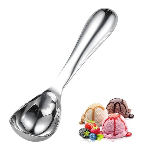 Eisportionierer, Eislöffel Edelstahl,Antihaft-Frostschutzmittel Eislöffel,Eislöffel Portionierer, Ice Cream Scoop,Langlebiges Design,leicht zu reinigen,für Gelato,Keksteig,Sorbet,Mandeln Eisportionierer, Eislöffel Edelstahl,Antihaft-Frostschutzmittel Eislöffel,Eislöffel Portionierer, Ice Cream Scoop,Langlebiges Design,leicht zu reinigen,für Gelato,Keksteig,Sorbet,Mandeln von Cosswe