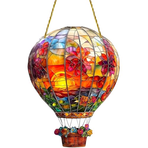 Heißluftballon Sonnenfänger,Cosswe Solar Laterne Heißluftballon Gebeizte Heißluftballon Ornamente,Gartendeko Solar Laterne Heißluftballon,Fensterdekoration Für Den Innenbereich Heißluftballon Sonnenfänger,Cosswe Solar Laterne Heißluftballon Gebeizte Heißluftballon Ornamente,Gartendeko Solar Laterne Heißluftballon,Fensterdekoration Für Den Innenbereich von Cosswe