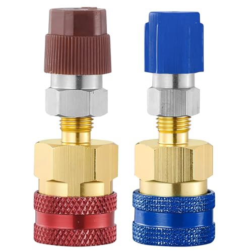 R134A Adapter,Cosswe Hoch und Niedrig Seite Erweiterung Adapter R134A Freon Schnell Kupplung Adapter für Autoklimaanlage von Cosswe