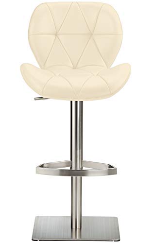 Profil Luxus Barhocker Echtleder - Creme von Bar Stools UK