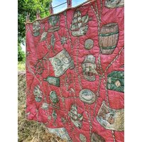 Sehr Alter Quilt, Piratendekor, Rosel Erzeugnisse Sehr Alter Quilt, Piratendekor, Rosel Erzeugnisse von CostumeLoveRealities