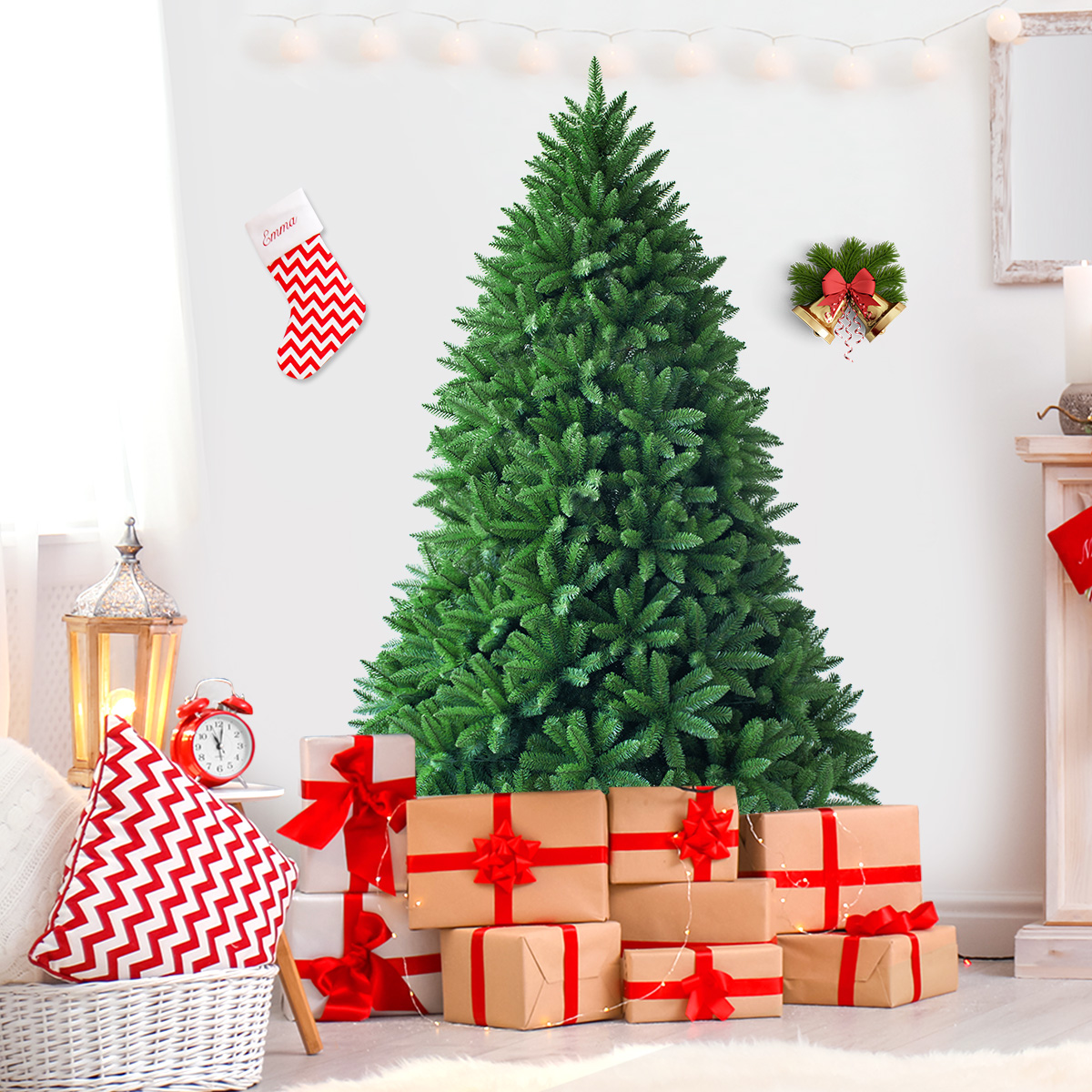 180 cm Künstlicher Weihnachtsbaum Christbaum PVC Nadeln Kunstbaum Grün 180 cm Künstlicher Weihnachtsbaum Christbaum PVC Nadeln Kunstbaum Grün von Costway