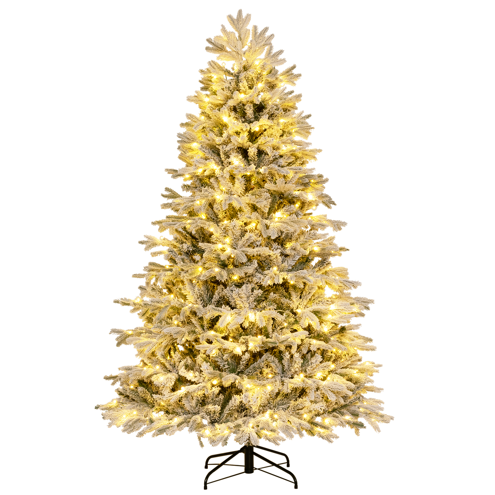 210 cm Künstlicher Weihnachtsbaum mit Schnee und Beleuchtung Tannenbaum mit 450 Warmweißen LED-Lichtern 210 cm Künstlicher Weihnachtsbaum mit Schnee und Beleuchtung Tannenbaum mit 450 Warmweißen LED-Lichtern von Costway