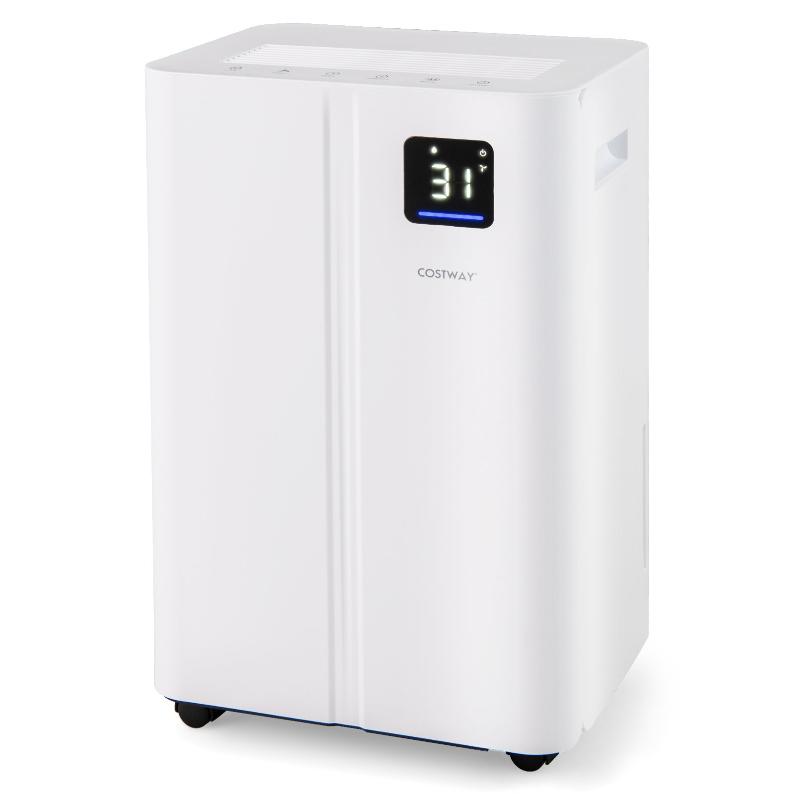 25,5 L/Tag Luftentfeuchter Elektrischer Entfeuchter Raumentfeuchter Entfeuchtungsgerät für 25㎡ Räume von Costway