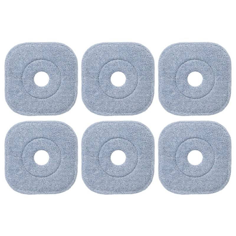 26,5 x 26,5 cm 6-teiliges Ersatz-Moppkopf-Set Mikrofasermopp Ersatzbezug abnehmbarer Wischmopp Grau 26,5 x 26,5 cm 6-teiliges Ersatz-Moppkopf-Set Mikrofasermopp Ersatzbezug abnehmbarer Wischmopp Grau von Costway