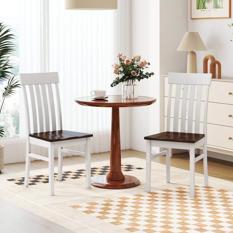 2er-Set Esszimmerstühle armlose Küchenstühle mit ergonomischer Rückenlehnen & vertieftem Sitz Braun 2er-Set Esszimmerstühle armlose Küchenstühle mit ergonomischer Rückenlehnen & vertieftem Sitz Braun von Costway