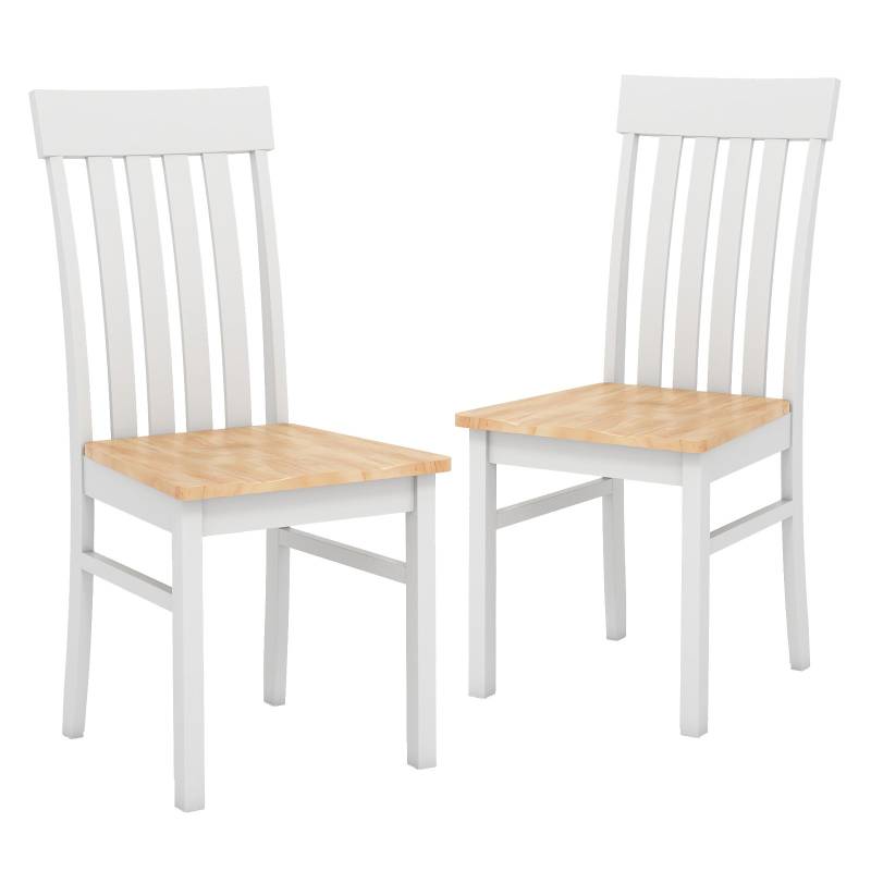 2er-Set Esszimmerstühle armlose Küchenstühle mit ergonomischer Rückenlehnen & vertieftem Sitz Natur 2er-Set Esszimmerstühle armlose Küchenstühle mit ergonomischer Rückenlehnen & vertieftem Sitz Natur von Costway