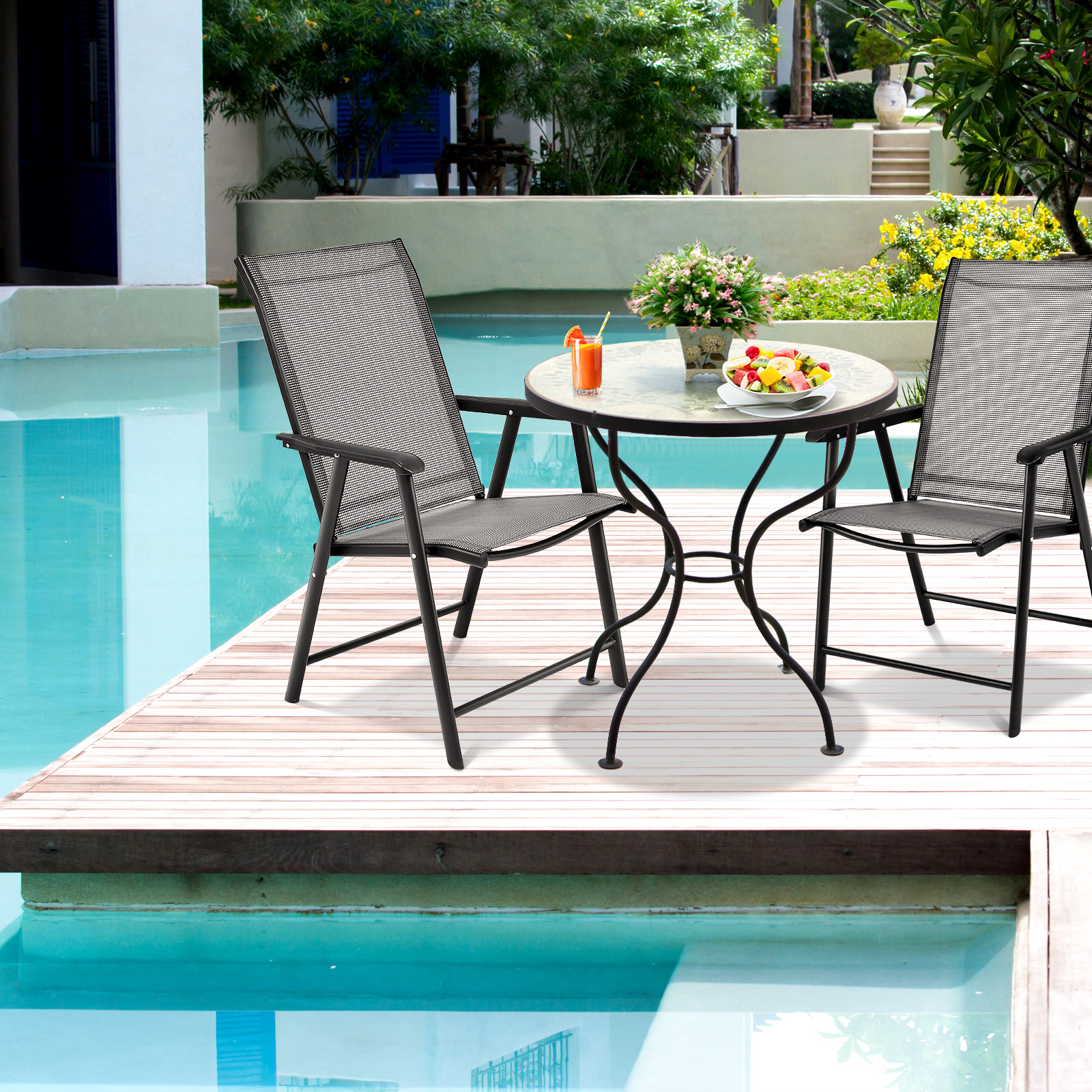 2er Set Gartenstuhl Klappstuhl Terrassenstuhl für Campingausflüge Campingstuhl klappbar Grau 2er Set Gartenstuhl Klappstuhl Terrassenstuhl für Campingausflüge Campingstuhl klappbar Grau von Costway