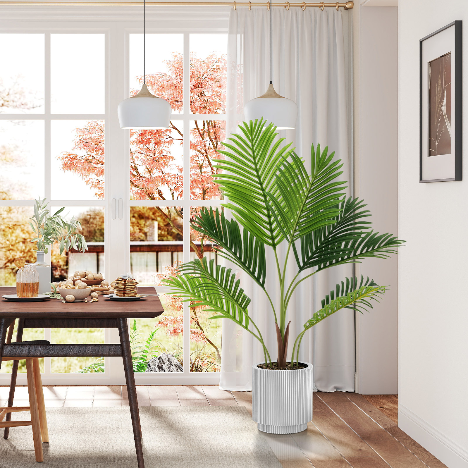 2er Set Künstliche Areca Palme 90 cm Kunstpflanze im Topf Kunstpalme mit Blättern Grün 2er Set Künstliche Areca Palme 90 cm Kunstpflanze im Topf Kunstpalme mit Blättern Grün von Costway