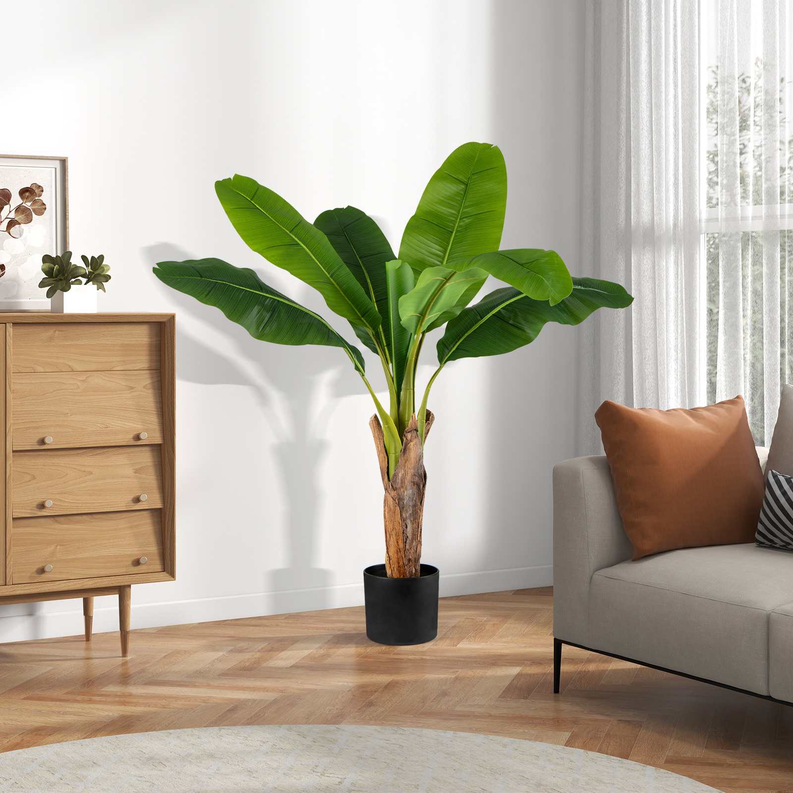 2er Set Kunstpflanze Tropische Palme 107 cm Künstliche Paradiesvogel Pflanze Grün 2er Set Kunstpflanze Tropische Palme 107 cm Künstliche Paradiesvogel Pflanze Grün von Costway