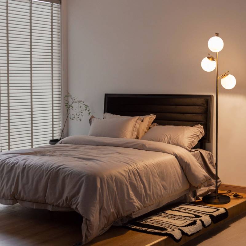 3-flammig Stehlampe mit Praktischem Fußschalter & E27-Glühlampensockel Leselampe 3-flammig Stehlampe mit Praktischem Fußschalter & E27-Glühlampensockel Leselampe von Costway