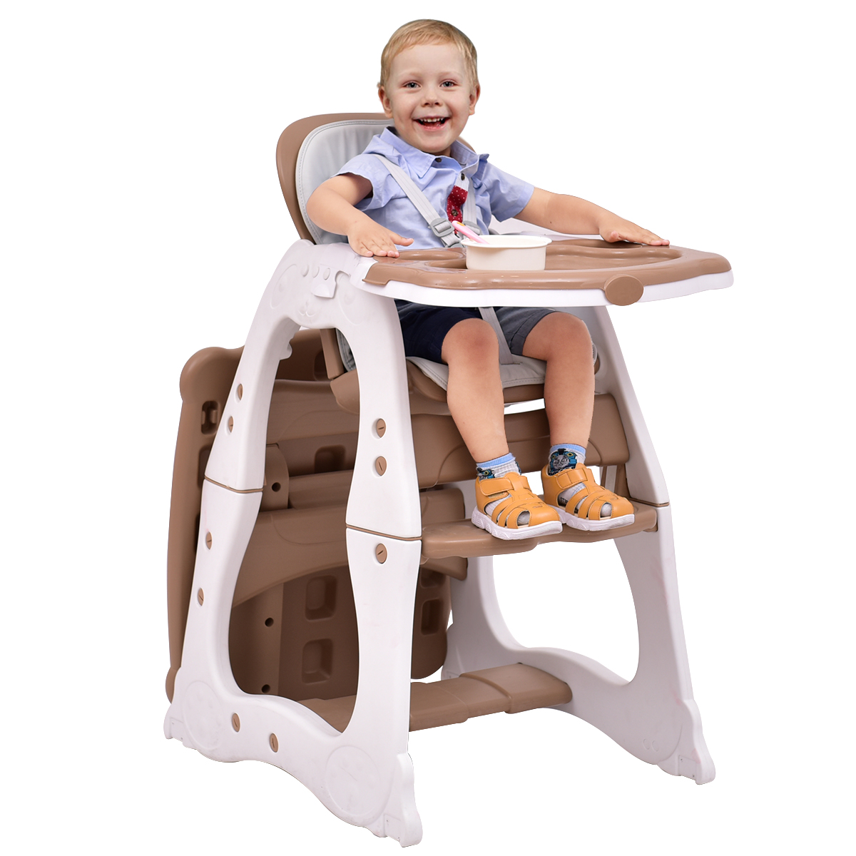 3 in 1 Hochstuhl & Babystuhl & Sitzgruppe mit in 3 Positionen Anpassbarem Essenstablett 3 in 1 Hochstuhl & Babystuhl & Sitzgruppe mit in 3 Positionen Anpassbarem Essenstablett von Costway
