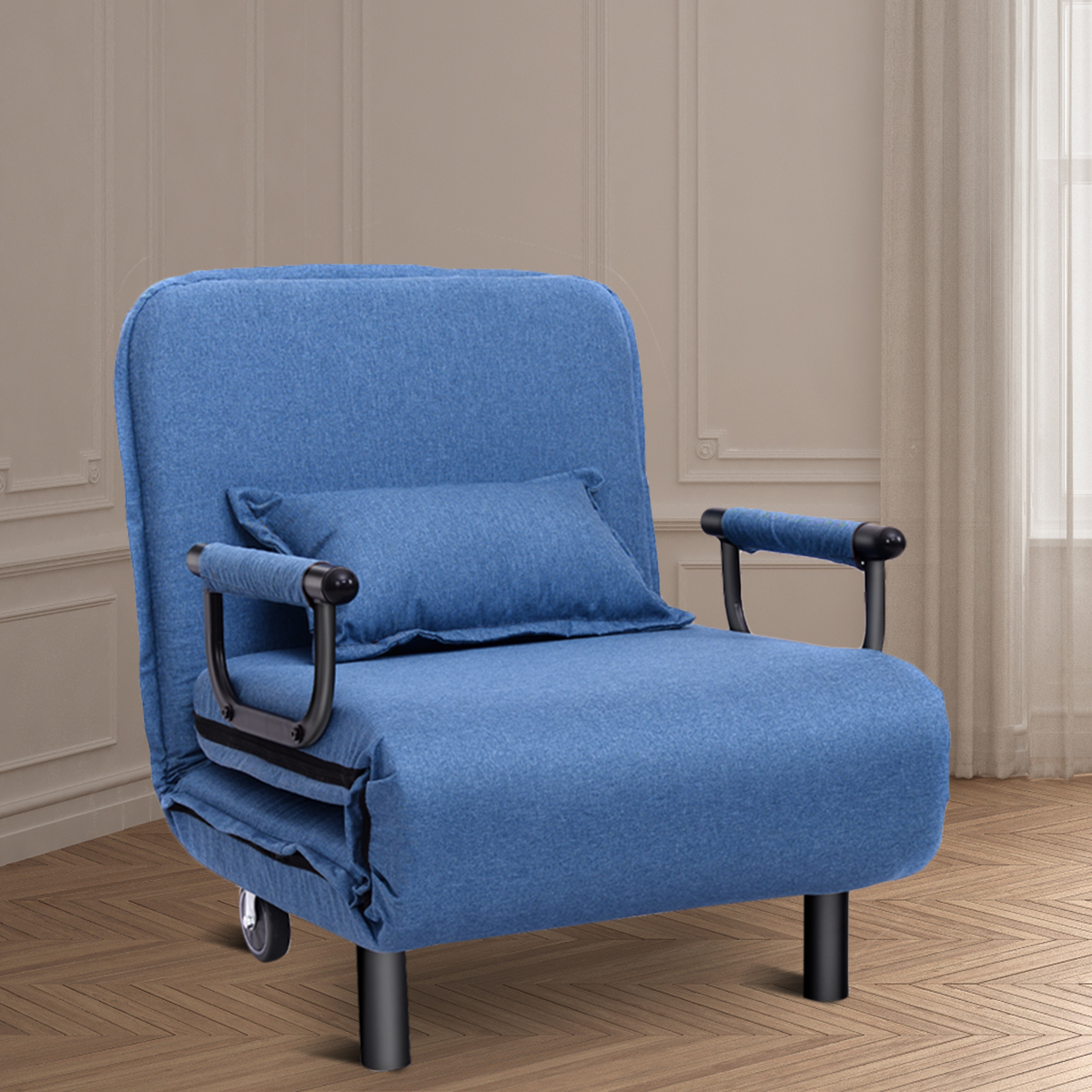 3 in 1 Schlafsessel Schlafsofa Klappbett Gästebett Klappsessel Blau 3 in 1 Schlafsessel Schlafsofa Klappbett Gästebett Klappsessel Blau von Costway