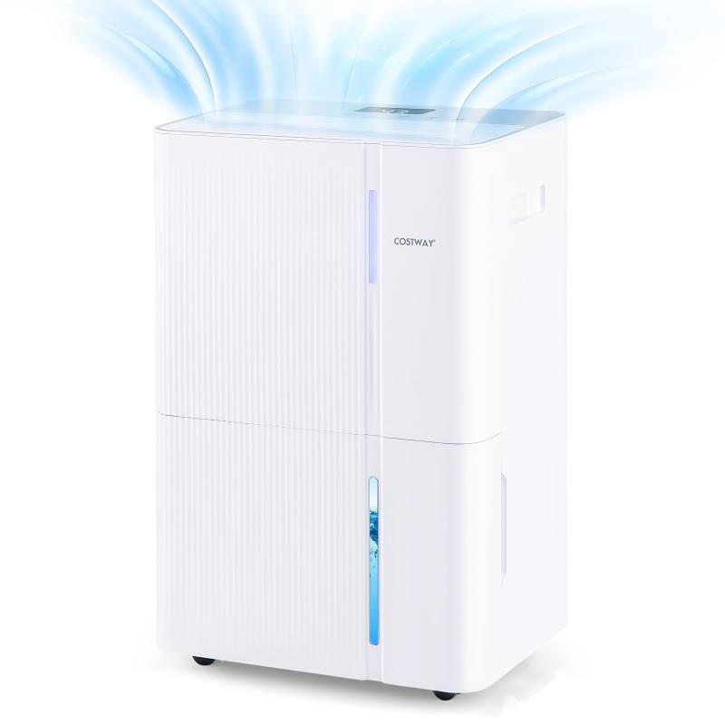 40 L/Tag Luftentfeuchter leiser Entfeuchter mit 3 Modi 24h Timer & Anzeige Raumentfeuchter Weiß von Costway