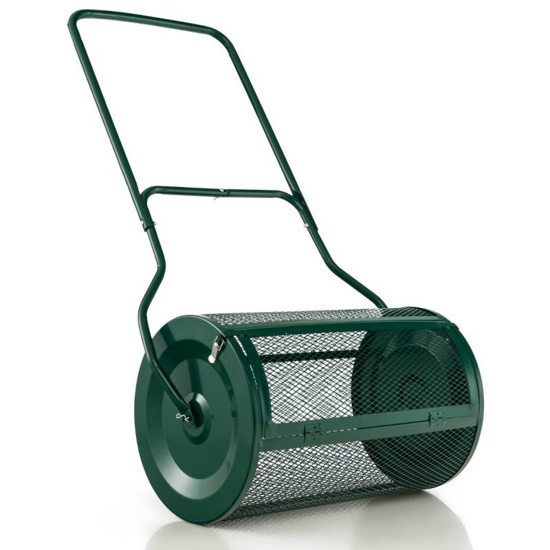 60,5 cm Hoher Kompoststreuer Torfstreuer mit Verbessertem U-förmigen Griff von Costway