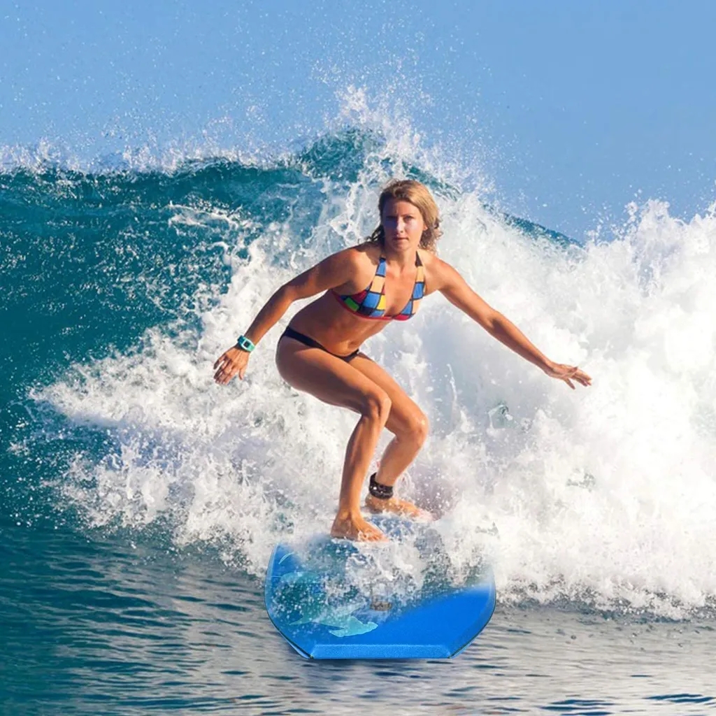 Bodyboard Sup-Board Surfboard Surfbrett Kinder 83 x 47 x 5,5 cm Blau von Costway