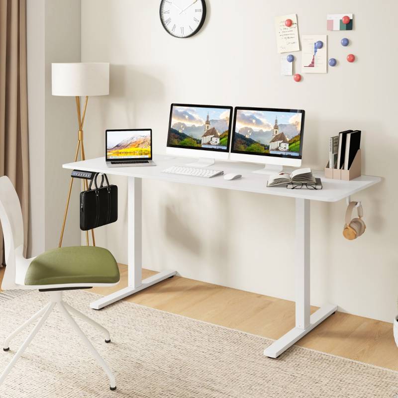 Elektrischer Stehschreibtisch mit 3 Memory-Höhen Sit Stand Schreibtisch Höhenverstellbarer Computertisch Elektrischer Stehschreibtisch mit 3 Memory-Höhen Sit Stand Schreibtisch Höhenverstellbarer Computertisch von Costway