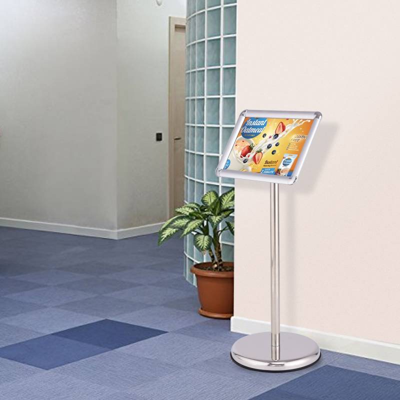 Infoständer Informationsständer Plakatständer Kundenstopper aus Metall drehbar (A4) von Costway