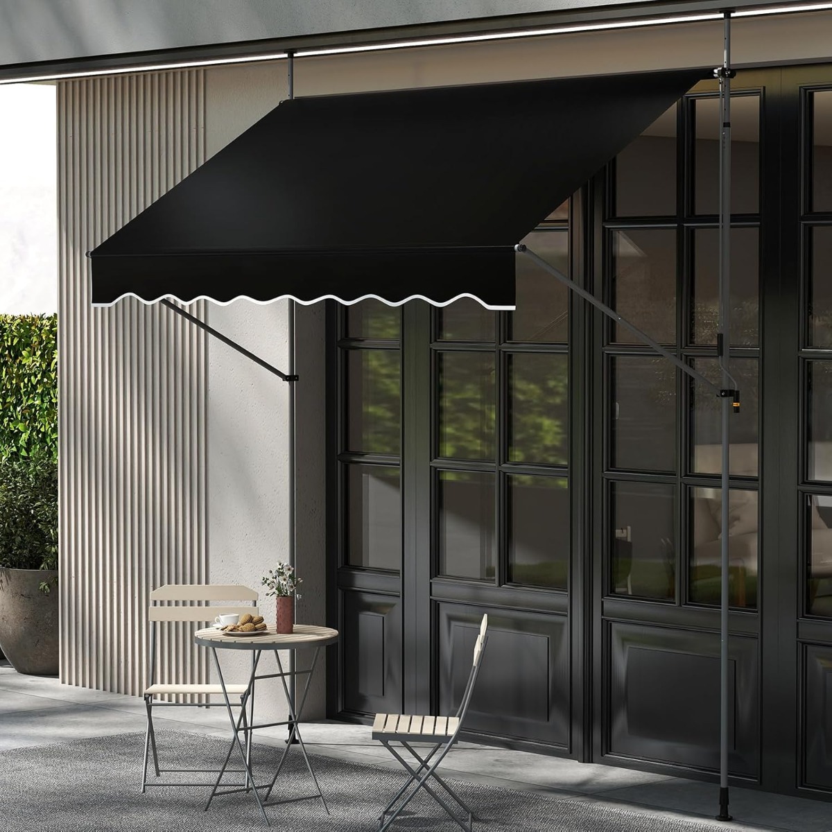 Klemmmarkise ohne Bohren mit Handkurbel Höhenverstellbare & UV-beständige 250 cm Schwarz Klemmmarkise ohne Bohren mit Handkurbel Höhenverstellbare & UV-beständige 250 cm Schwarz von Costway