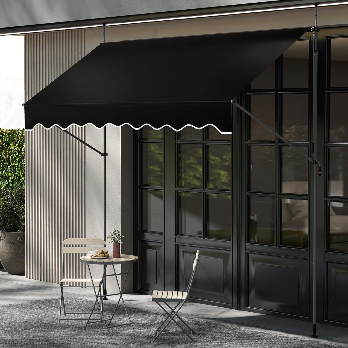 Klemmmarkise ohne Bohren mit Handkurbel Höhenverstellbare & UV-beständige 300 cm Schwarz Klemmmarkise ohne Bohren mit Handkurbel Höhenverstellbare & UV-beständige 300 cm Schwarz von Costway