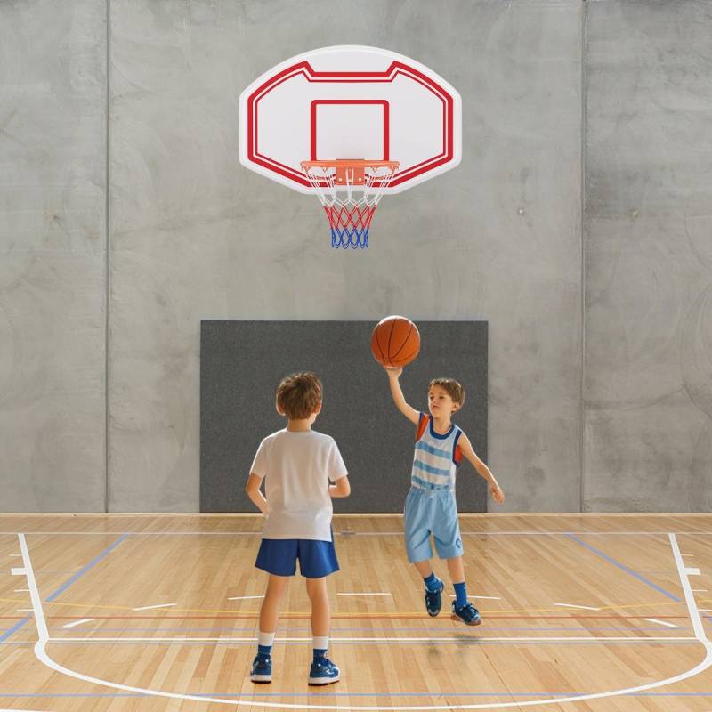 Ø45cm Basketballkorb Indoor Mini Basketball Korb mit Rückwand & Netz von Costway