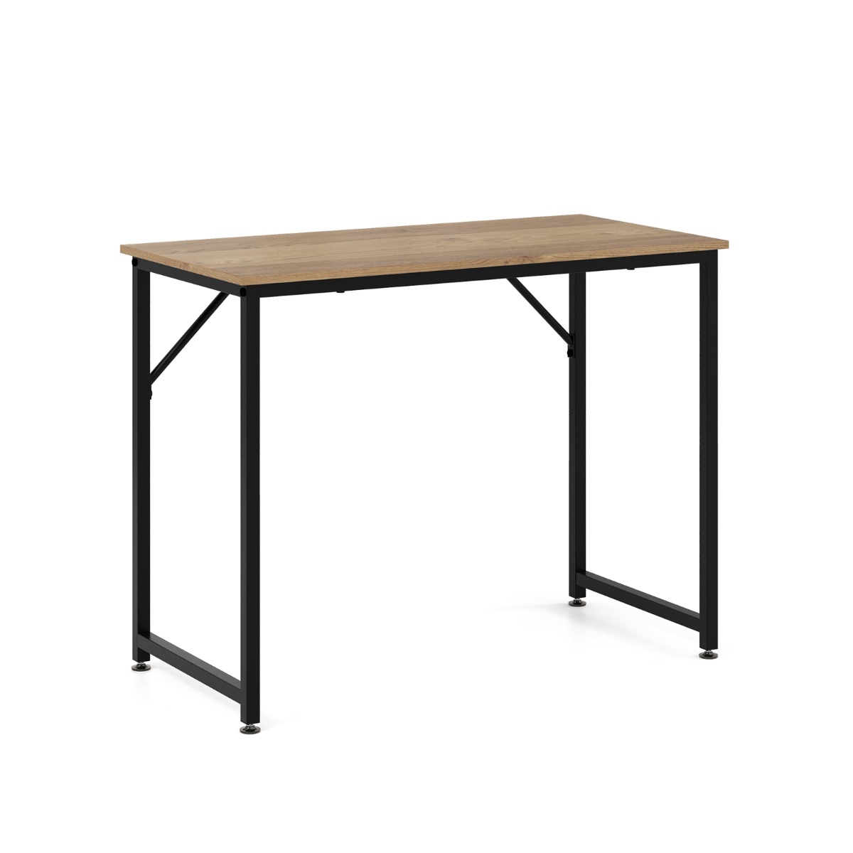 PC-Tisch mit Verstellbaren Fußpolstern Kompakter Computertisch Schreibtisch 100 x 50 x 77 cm Natur PC-Tisch mit Verstellbaren Fußpolstern Kompakter Computertisch Schreibtisch 100 x 50 x 77 cm Natur von Costway