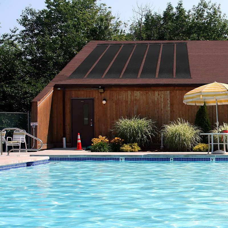 Schwimmbeckenheizung 600 x 75 cm Solarkollektorplatten für 25800 L Unterirdische und Oberirdische Pools von Costway
