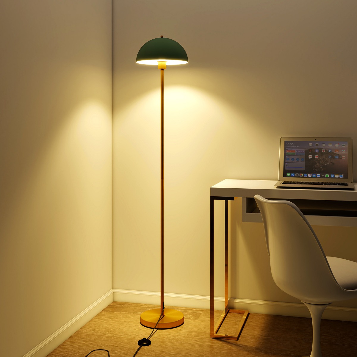 Stehleuchte Wohnzimmer 163cm E27 Fassung Stehlampe mit bruchsicherem Lampenschirm Stehleuchte Wohnzimmer 163cm E27 Fassung Stehlampe mit bruchsicherem Lampenschirm von Costway