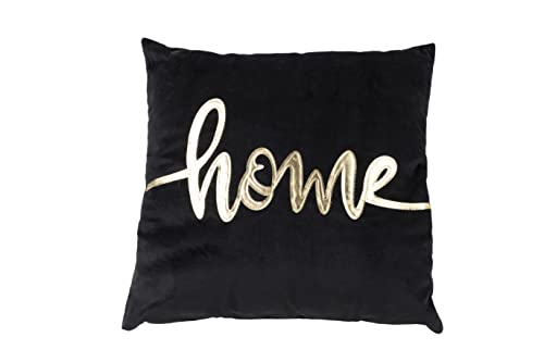 Cosy&Trendy Home Cosy & Trendy 265688 Kissen Home Gold-Schwarz, 40 x 40 x 10 cm, Schwarz/Gold, 40 x 40 x 10 cm von Cosy&Trendy Home