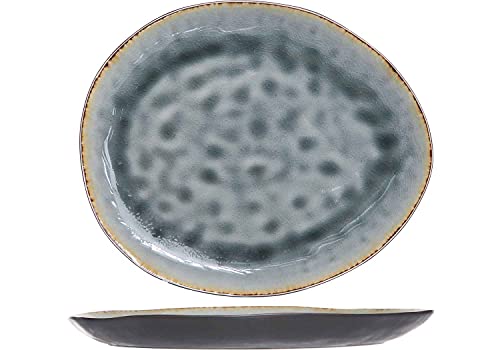 Cosy & Trendy Laguna Blue-grey Plat Bord 27x23cm Ovaal von Cosy & Trendy