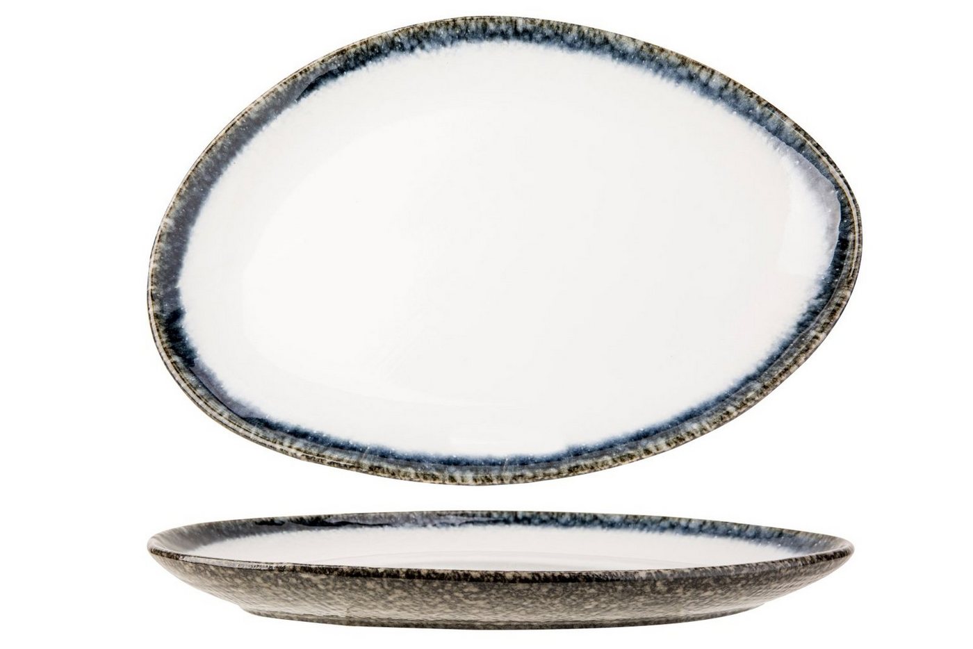 Cosy & Trendy Salatteller Sea Pearl Teller flach 33,5 x 23 x 4cm von Cosy & Trendy