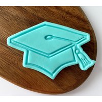 Abschlussfeier Plätzchen-Stempel Fondant & Keks Prägezange Kappe Cookie Stamp Leckerei Back-Werkzeug von CosyBloomShapeNStamp