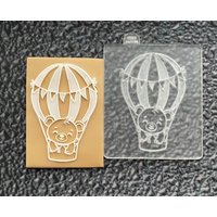 Bär Heißluftballon Debosser Stempel Und Cutter. Fondant Icing Popup von CosyBloomShapeNStamp