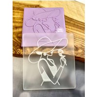 Eleganter Lady Debosser Stempel. Frau Mit Hut Und Blumenstempel. Fondant Icing Keks Dekorieren von CosyBloomShapeNStamp