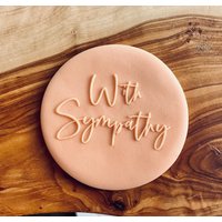 Mit Sympathie Outbosser Stempel. Fondant Icing Cupcake Dekorieren von CosyBloomShapeNStamp