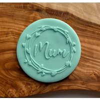 Mum Debosser Stempel. Muttertag Popup Embosser I-Tüpfelchen Fondant Kuchen Dekoration von CosyBloomShapeNStamp