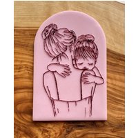 Mutter Und Tochter Debosser Stempel. Muttertag Fondant Outbosser von CosyBloomShapeNStamp