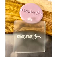 Nana Debosser Stempel. Muttertag Fondant Icing Cupcake Dekorieren von CosyBloomShapeNStamp