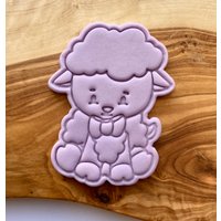 Niedliche Lamm Keksschneider + Stempel. Fondant Puder Kekse Dekorieren von CosyBloomShapeNStamp