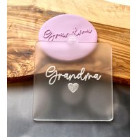 Oma Debosser Stempel. Muttertag Fondant Icing Cupcake Dekorieren von CosyBloomShapeNStamp