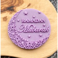 Ramadan Mubarak Prägestempel. Eid Fondant Icing Cupcake Dekorieren von CosyBloomShapeNStamp
