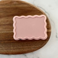 Rechteckige Gewellte Cookie Cutter. Fondant Keks Ausstecher von CosyBloomShapeNStamp