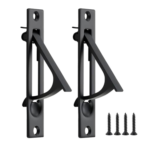 CosyCaya 2er-Pack Hardware-Zubehörteile Taschentürgriffe Solide Taschentürgriffe mit Bündiger, Taschentürgriffe in Mattschwarz CosyCaya 2er-Pack Hardware-Zubehörteile Taschentürgriffe Solide Taschentürgriffe mit Bündiger, Taschentürgriffe in Mattschwarz von CosyCaya
